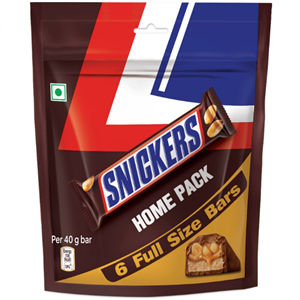 Snickers -Peanut Filled Chocolate Bar Homepack (240 g)